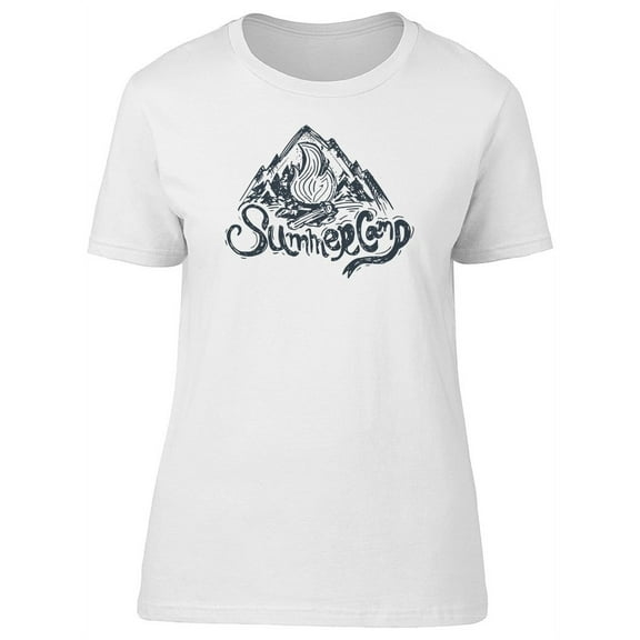 Summer Camp Sketch T-Shirt Women -Image by Shutterstock, Female Small