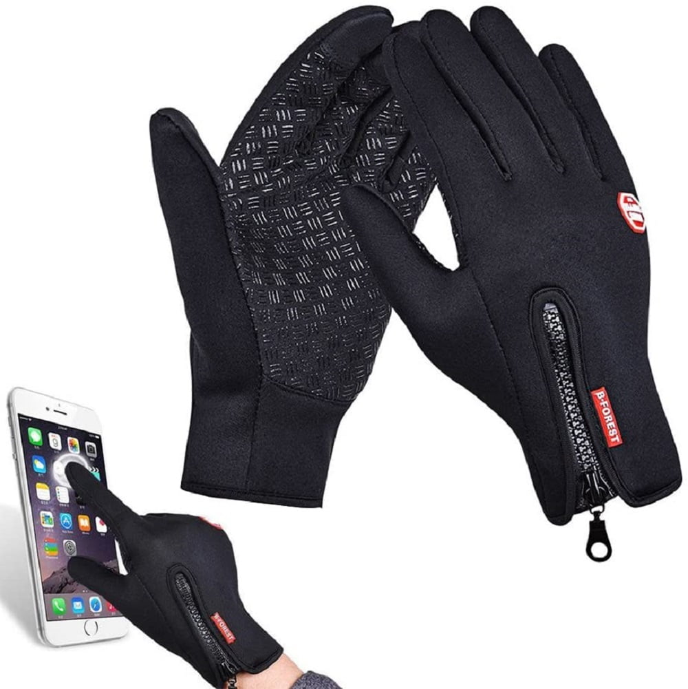 Mens Winter Warm Windproof Waterproof Anti-slip Thermal Touch Screen Ski Gloves 