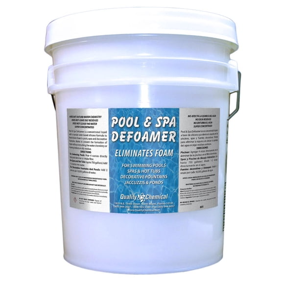Quality Chemical / Pool & Spa Defoamer Concentrate / 5 Gallon pail