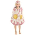 thumbnail image 7 of Floral Daisy Kids Hooded Beach Towel Baby Bath Poncho Towels with Hood Absorbent 50"x23.5" for Pool Swimming, 7 of 7