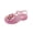 Pink-67, variant on Owordtank Girls Flower Sandals – Soft Jelly Crystal Princess Flat Shoes, Summer Beach Dress Close Toe