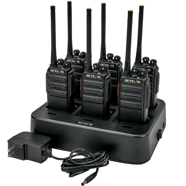 Radios Walkie Talkies Retevis H-777S de largo alcance y 2 vías (paquete de 6)