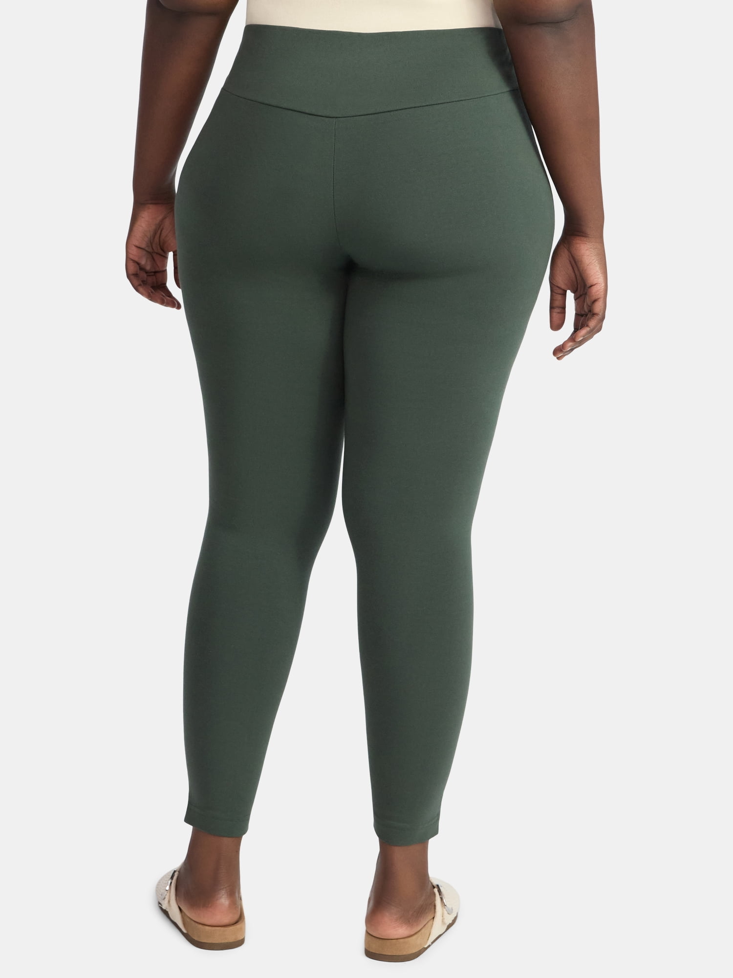 Terra & Sky Women's Plus High Waist Full Length Leggings, Sizes 0X-5X