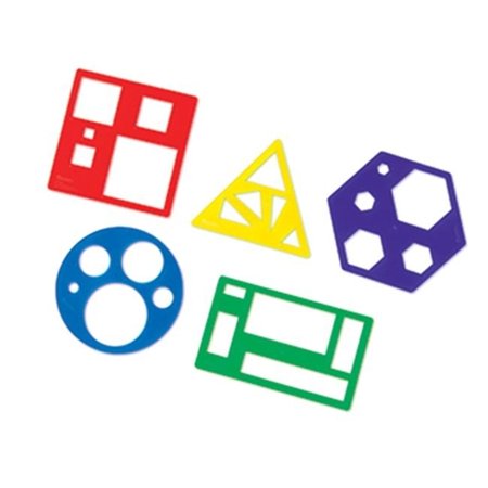 UPC: 0765023854404 | Learning Resources Primary Shapes Template Set