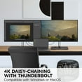 thumbnail image 4 of ViewSonic VP2776T-4K 27 Inch 4K UHD IPS Monitor with Advanced Ergonomics, Thunderbolt 4, 100% sRGB Rec 709, Pantone Validated, USB C, HDMI 2.1, and DP Daisy Chain for Home and Office - 27" Viewable..., 4 of 7