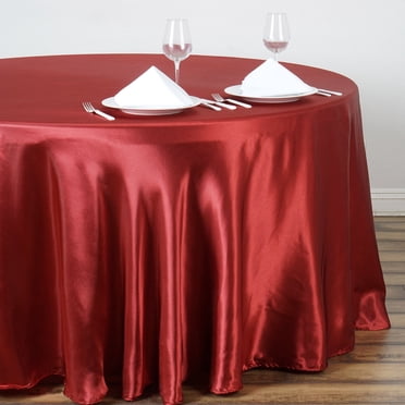 Tableclothsfactory 108 Inch Sage Green Satin Round Tablecloth - For Weddings, Parties, Catering