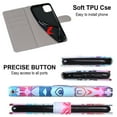 thumbnail image 6 of Wallet Case for Samsung Galaxy S23 (2023), Allytech Premium PU Leather Folio Flip Anti-Lost Wristlet Card Slots Magnetic Buckle Shockproof Stand Case for Galaxy S23 5G, Colorful Floral, 6 of 7