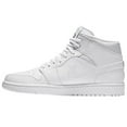 thumbnail image 4 of Nike Mens Air Jordan 1 Mid White/Black 554724-110, 4 of 6