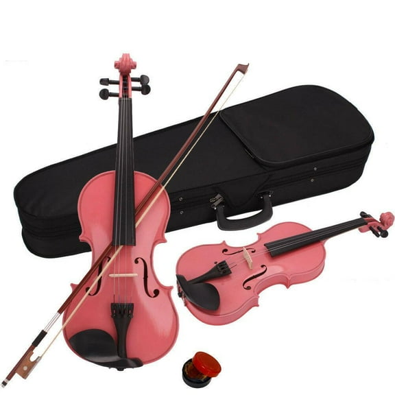 HDTFGB 4/4 Size Pink Youth Original Soundtrack Violin Set - A Complete Professional Violin Set for Beginners Including a Case, Bow, and Rosin