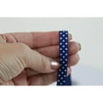 thumbnail image 3 of Swiss Dot Printed Grosgrain Ribbon 3/8 inch Royal-White, 3 of 4