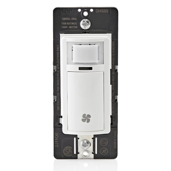Leviton Humidity Sensor Switch for Bathroom Exhaust Fan, automate Ventilation, air Circulation, Moisture Control, ¼ HP, Singl