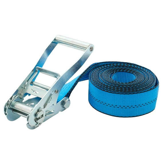 4 Inch x 30 Ft Endless Ratchet Straps - Heavy Duty Zinc-Coated Blue Ratchet Strap 5,400 lbs Working Load Limit - Endless Cargo Straps to Strap Down Pallets, Pipes, Boxes etc