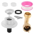 thumbnail image 1 of HEALEEP 1 Set Rv Water Inlet Kit Brass Prevent Water Backflow For Rv Use 3.14X2.95X2.95In, 1 of 8