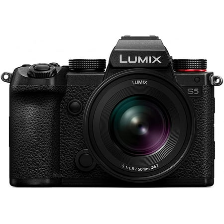 Panasonic - LUMIX S Series Camera Lens, 50mm F1.8 L-Mount Lens for Mirrorless Full Frame Digital Cameras, S-S50 - Black
