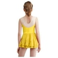 thumbnail image 2 of Haitryli Figure Ice Skating Dress for Girls Shiny Rhinestones Ballet Dance Gymnastic Leotard Lyrical Dancewear Yellow 4, 2 of 5