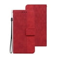 thumbnail image 2 of Wallet Case for Samsung Galaxy A54 5G, Geometric Embossed Pattern Card Slots Holder PU Leather Flip Folio Cover with Magnetic Clasp Kickstand Shockproof Case for Samsung Galaxy A54 5G,Red, 2 of 7