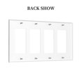 thumbnail image 2 of Wolf Switch Cover Decorative Wall Plate / 4-Gang 4-Decor / Standard Size 4.5x8 in, 2 of 5