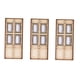 thumbnail image 1 of Puerta exterior hueca de madera en miniatura, mueble para jardín, puerta hueca, juego de simulación C, 1 of 9