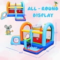 thumbnail image 3 of CEOKS Inflatable 4 Kids Bouncy Castle, Fabric, Multicolor, Indoor/Outdoor Use, 37.40 lb, 3 of 10
