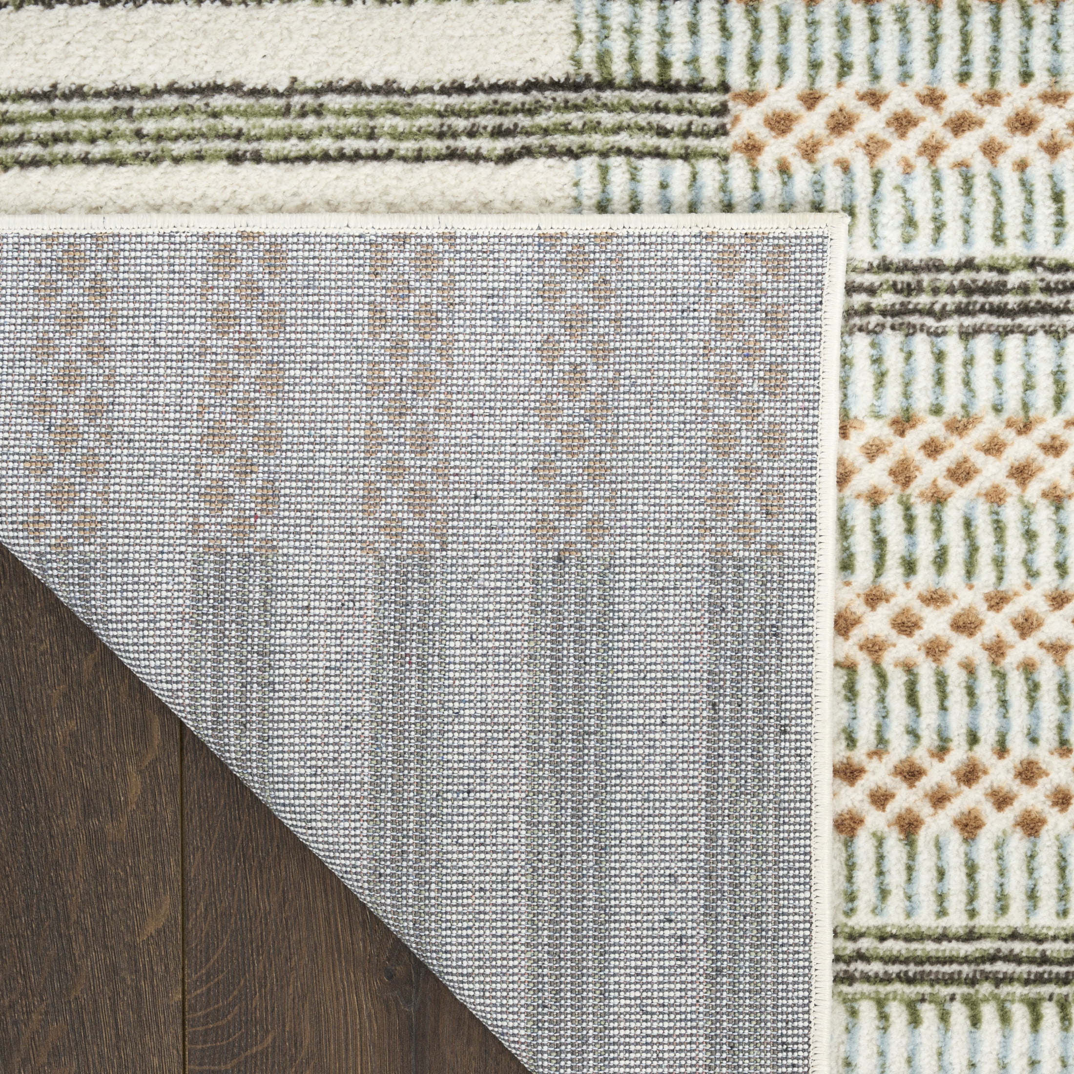 Nourison Nordic 2'2" x 7'6 Ivory Multicolor Modern Indoor Rug