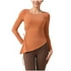 thumbnail image 3 of Sudadera,Camiseta informal para mujer, cuello redondo, manga larga, poliéster, color liso, corte regular, uso diario, sopatenor, 3 of 5