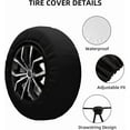 thumbnail image 3 of Say Yes to New Adventures Spare Tire Cover Wheel Protectors Weatherproof Universal Wheel Cover for Trailer RV SUV Truck Camper Travel Trailer, 3 of 10