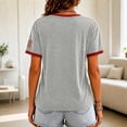 thumbnail image 5 of We Will Never Forget 911 Short Sleeve Tops for Women 9/11 25th Anniversary Shirt Patriotic Vintage Memorial Graphic T-Shirt Gray S, 5 of 5