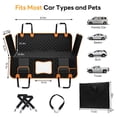 thumbnail image 4 of Chioratree Rallonge de Siège Arrière pour Chiens - Fond Rigide, Housse Imperméable pour Siège Auto pour Chien pour Siège Arrière Supporte 450 Lb - Détachable, Anti-Rayures et Anti-S, 4 of 9