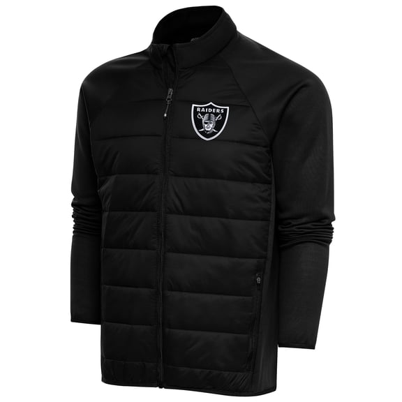 Men's Antigua  Black Las Vegas Raiders Altitude Full-Zip Jacket