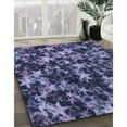 thumbnail image 2 of Ahgly Company Indoor Square Patterned Medium Slate Blue Area Rugs, 6' Square, 2 of 6
