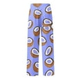 thumbnail image 4 of Fengqque Mens Fashion Casual loose Fruit Printed Elastic Waistband Drawstring Pocket Pants Purple M(M), 4 of 5
