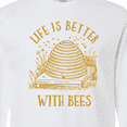 thumbnail image 4 of Inktastic Life's Better with Bees Long Sleeve T-Shirt, 4 of 5