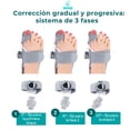 thumbnail image 3 of CORRECTOR DE JUANETES CON ALMOHADILLA Y CORREA DE SUJECIÓN PARA EL TALÓN | 3 FASES DE CORRECCIÓN | 1 PIEZA | GRIS, 3 of 12