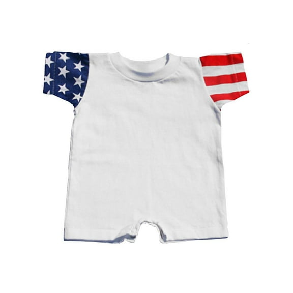 Code V Infant Jersey Stars & Stripes Romper, 6M