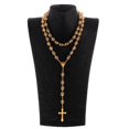 thumbnail image 2 of Hombre Cadera 10 Mm Jesús Cruz Colgante Colgante Collar Oro Sunnimix Collar colgante, 2 of 8