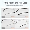 thumbnail image 5 of 5 Pairs Anti-Slip Silicone Glasses End Caps for Sunglasses Legs (5 Colors), 5 of 5