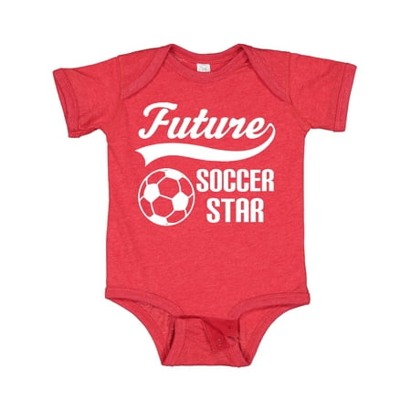 

Inktastic Future Soccer Star Ball Sports Gift Baby Boy or Baby Girl Bodysuit