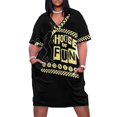 thumbnail image 1 of Vestido holgado con bolsillos, vestido de invitada de boda 2025, ropa de mujer, pantomima Madness-House-of-fun, 1 of 7