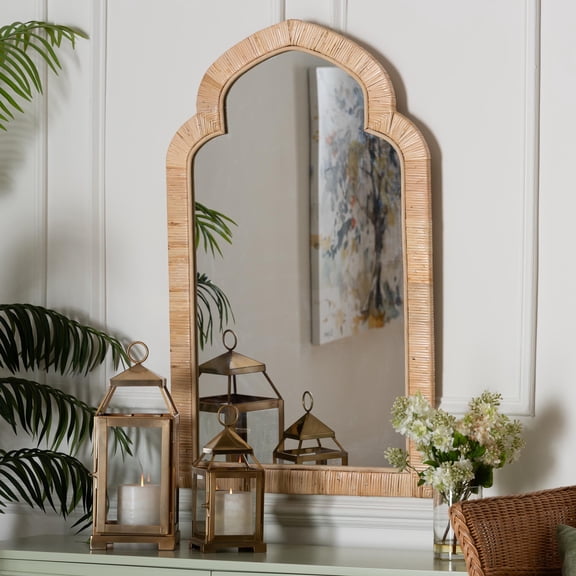 bali & pari Plautilla Boho Mirror, Natural