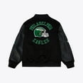 thumbnail image 2 of Men's Mitchell & Ness  Black Philadelphia Eagles Black Out Collection Vintage Full-Snap Varsity Jacket, 2 of 7