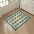 thumbnail image 3 of ODIKA 3'x5' Washable Area Rug Fish Vintage Fishing Canned Retro Nautical Sardine Tin Bathroom for Hallway, Laundry Room, Non-Slip, Flatweave, Easy Care, 3 of 7