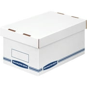 Bankers Box, FEL4662201, Organizer Storage Box, 12 / Carton, Kraft,Blue