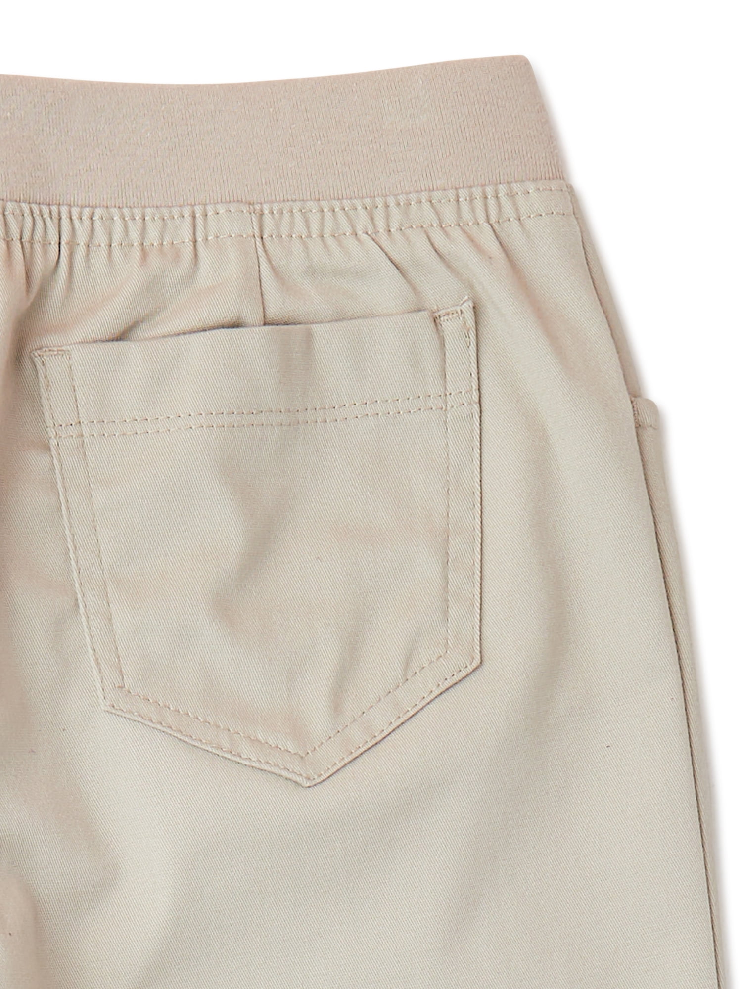 Wonder Nation Girls School Uniform Pull On Pants, Sizes 4-16 & Plus