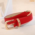 thumbnail image 5 of WHIPPY Womens Leather Belts for Jeans Black Casual Ladies Dresses Belt with Gold Buckle, 5 of 7
