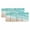Turquoise, variant on 2 Pack Valances for Windows, Turquoise Waves Coastal Window Valances for Living Room/Bedroom/Bathroom, Seaside Summer Beach Ocean Light Filtering Kitchen Curtain Valance Window Treatment 42"W x12" L