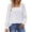 B White, variant on UVN Blouses for Women Square Neck Long Sleeve Shirts Dressy Casual Tunic Tops