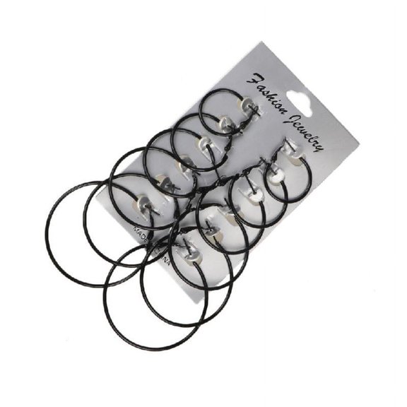 6 Pair Fashionable Hoop Earrings Retro Dangle Earrings Hypoallergenic Geometric Hoops Earrings Beauty Gift for Birthday