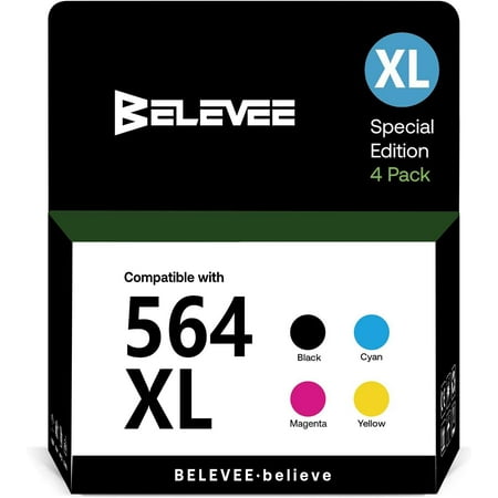 RENR Compatible Ink for 564 XL Ink Cartridge Non-OEM BLACK 564XL INK: Up to 800 pages per black 564XL ink cartridge COLOR 564xl ink: Up to 750 pages per color 564XL ink cartridge. (At 5% coverage). 1 Black 564XL ink cartridge 1 Cyan 564XL ink cartridge 1 Magenta 564XL ink cartridge 1 Yellow 564XL ink cartridge Equipped with Updated chips to insure compatibility with your printer