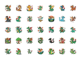 thumbnail image 3 of Colorful Dragon Stickers Fantasy Cartoon Dragon Stationery Stickers for Laptops Suitcases, 3 of 5