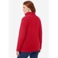 thumbnail image 2 of Woman Within Plus Size Microfleece Quarter-Zip Pullover, 2 of 6